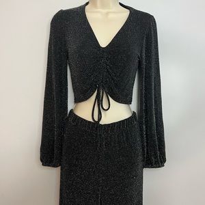 By together sparkly two piece jumpsuit